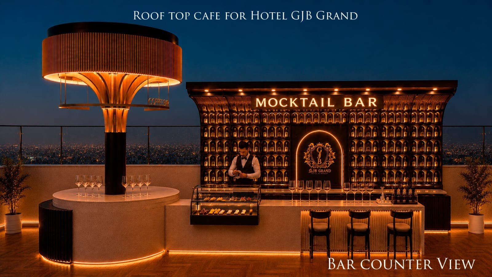 Elysia Rooftop Dining Atmosphere